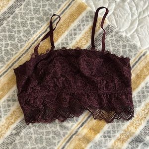 Aerie maroon/plum A-Line bralette